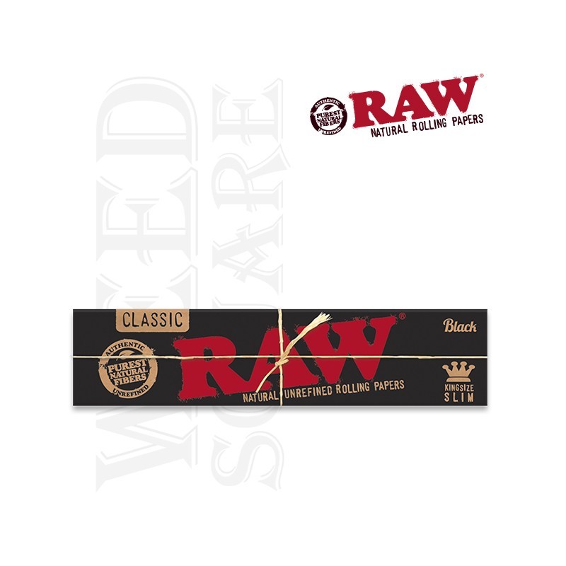 Feuilles à rouler Raw Black Organic Slim, disponible sur S Factory !